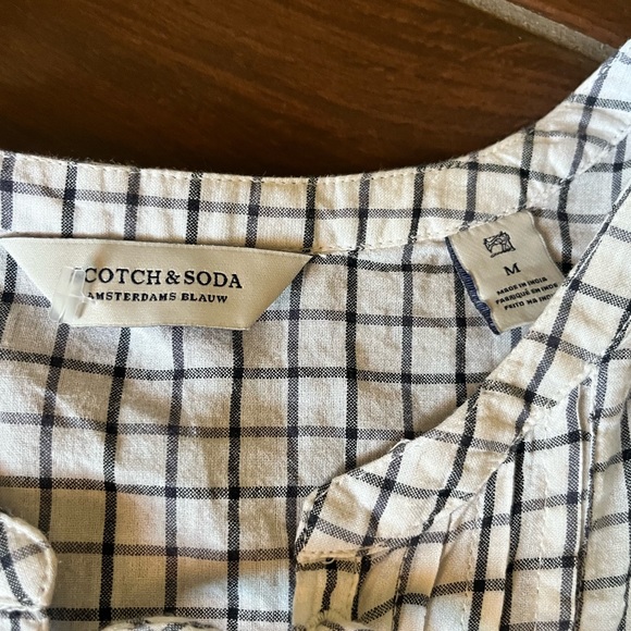 Scotch & Soda Ruffle Cap Sleeve Blouse Sz M - Picture 9 of 9